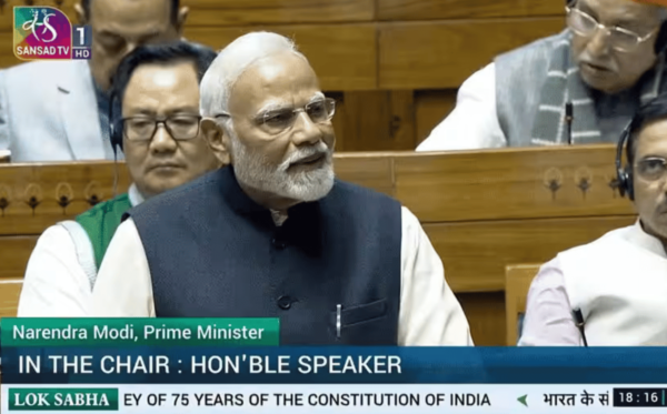 pm narendra modi addresses in lok sabha